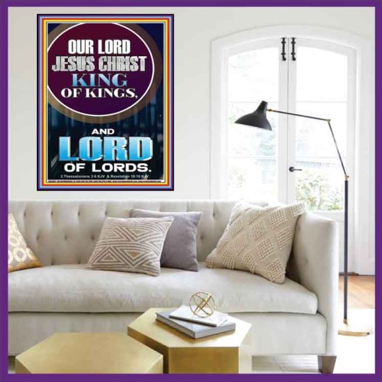 JESUS CHRIST - KING OF KINGS LORD OF LORDS   Bathroom Wall Art  GWOVERCOMER10047  