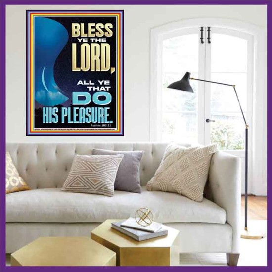 DO HIS PLEASURE AND BE BLESSED  Art & Décor Portrait  GWOVERCOMER11854  