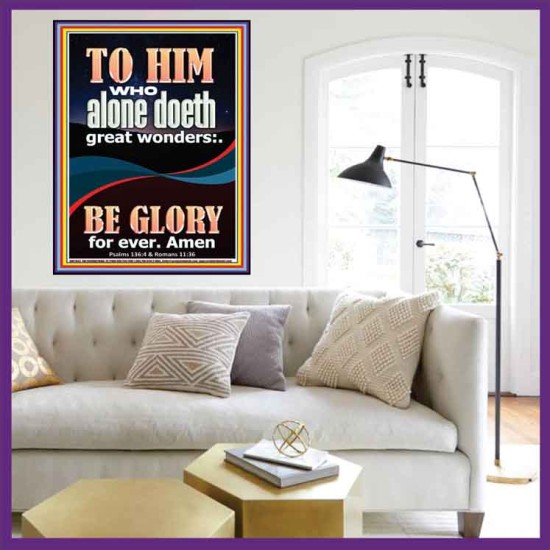 WHO ALONE DOETH GREAT WONDERS  Art & Décor Portrait  GWOVERCOMER11855  