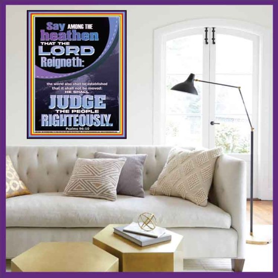 THE LORD IS A RIGHTEOUS JUDGE  Inspirational Bible Verses Portrait  GWOVERCOMER11865  