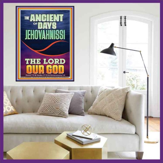 THE ANCIENT OF DAYS JEHOVAH NISSI THE LORD OUR GOD  Ultimate Inspirational Wall Art Picture  GWOVERCOMER11908  