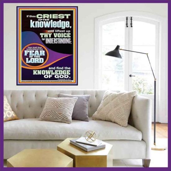 FIND THE KNOWLEDGE OF GOD  Bible Verse Art Prints  GWOVERCOMER11967  