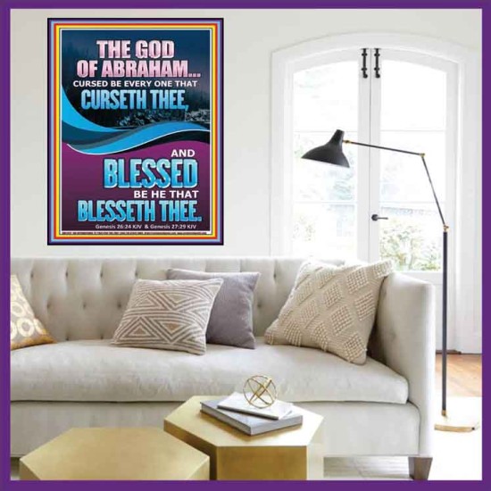 CURSED BE EVERY ONE THAT CURSETH THEE BLESSED IS EVERY ONE THAT BLESSED THEE  Scriptures Wall Art  GWOVERCOMER11972  