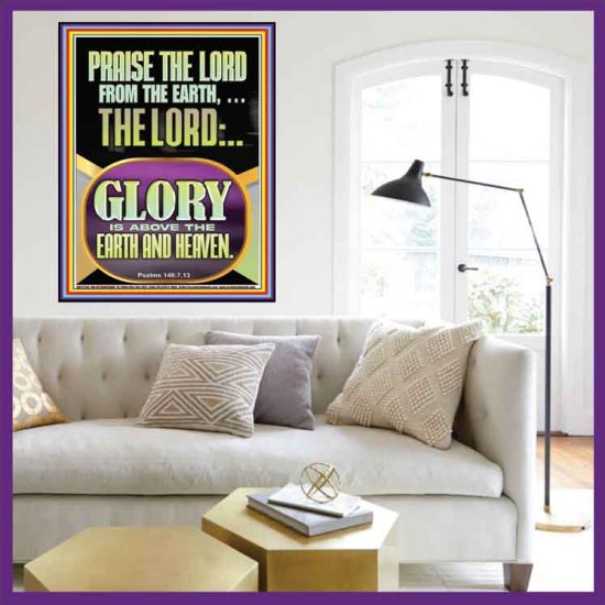 PRAISE THE LORD FROM THE EARTH  Contemporary Christian Paintings Portrait  GWOVERCOMER12200  