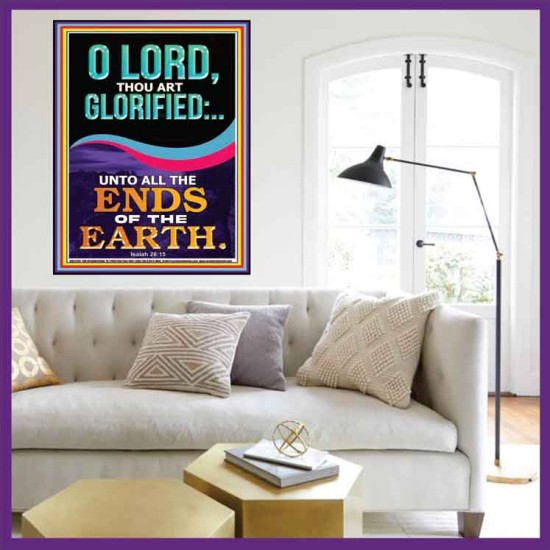 O LORD THOU ART GLORIFIED  Sciptural Décor  GWOVERCOMER12292  