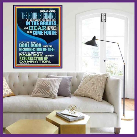 BELOVED THE HOUR IS COMING  Custom Wall Scriptural Art  GWOVERCOMER12327  