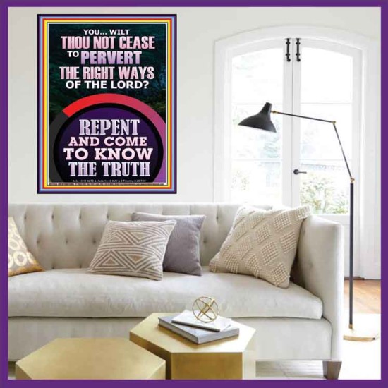 REPENT AND COME TO KNOW THE TRUTH  Large Custom Portrait   GWOVERCOMER12354  