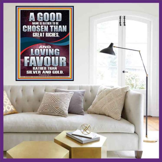 LOVING FAVOUR IS BETTER THAN SILVER AND GOLD  Scriptural Décor  GWOVERCOMER13003  