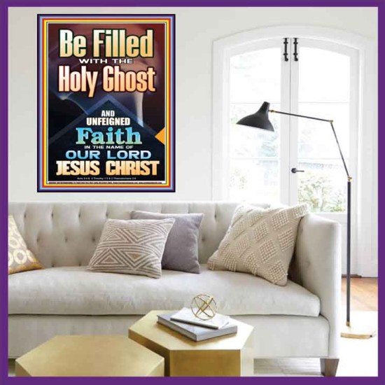 BE FILLED WITH THE HOLY GHOST  Righteous Living Christian Portrait  GWOVERCOMER9994  