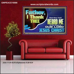 FATHER I THANK YOU  Art & Wall Décor  GWPEACE10086  "14X12"