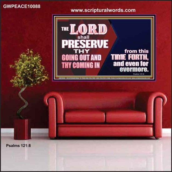 THY GOING OUT AND COMING IN IS PRESERVED  Wall Décor  GWPEACE10088  