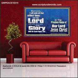 HIS GLORY SHALL BE SEEN UPON YOU  Custom Art and Wall Décor  GWPEACE10315  "14X12"