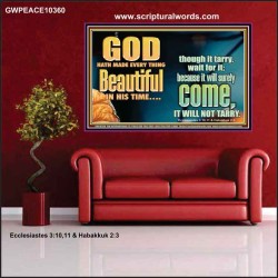 GOD HATH MADE EVERYTHING BEAUTIFUL ALLELUIA  Children Room  GWPEACE10360  "14X12"