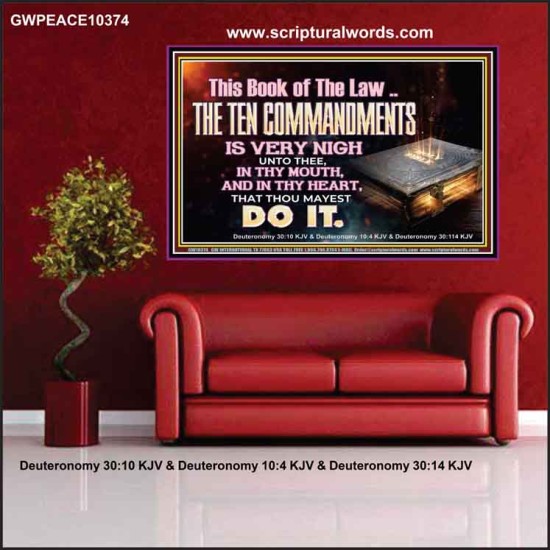 KEEP THE TEN COMMANDMENTS FERVENTLY  Ultimate Power Poster  GWPEACE10374  