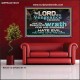 HATE EVIL YOU WHO LOVE THE LORD  Children Room Wall Poster  GWPEACE10378  