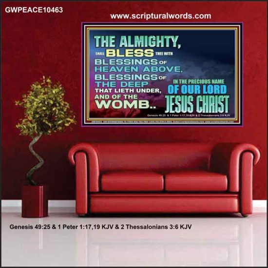 DO YOU WANT BLESSINGS OF THE DEEP  Christian Quote Poster  GWPEACE10463  