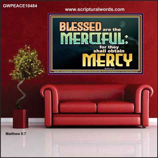 THE MERCIFUL SHALL OBTAIN MERCY  Religious Art  GWPEACE10484  