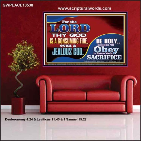TO OBEY IS BETTER THAN SACRIFICE  Scripture Art Prints Poster  GWPEACE10538  