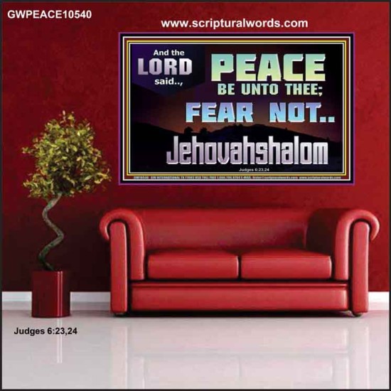 JEHOVAHSHALOM PEACE BE UNTO THEE  Christian Paintings  GWPEACE10540  