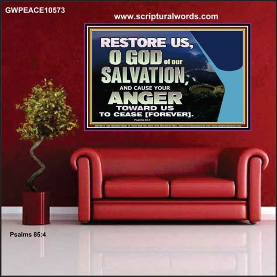 GOD OF OUR SALVATION  Scripture Wall Art  GWPEACE10573  