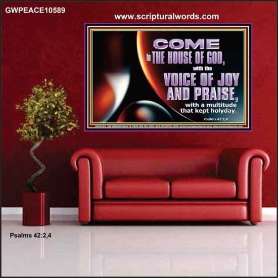 THE VOICE OF JOY AND PRAISE  Wall Décor  GWPEACE10589  