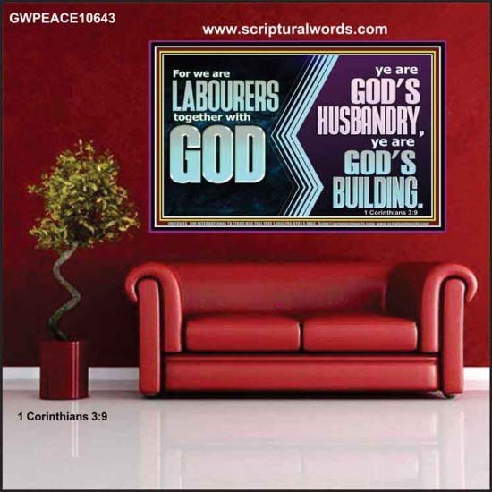 BE GOD'S HUSBANDRY AND GOD'S BUILDING  Large Scriptural Wall Art  GWPEACE10643  