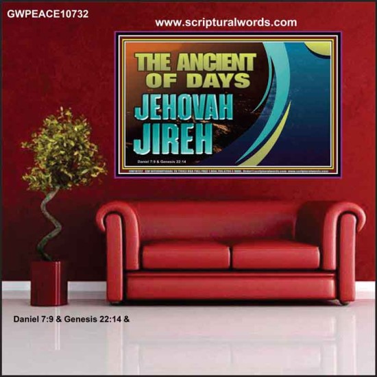 THE ANCIENT OF DAYS JEHOVAH JIREH  Scriptural Décor  GWPEACE10732  