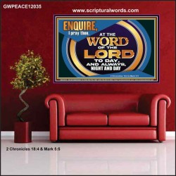 THE WORD OF THE LORD IS FOREVER SETTLED  Ultimate Inspirational Wall Art Poster  GWPEACE12035  "14X12"