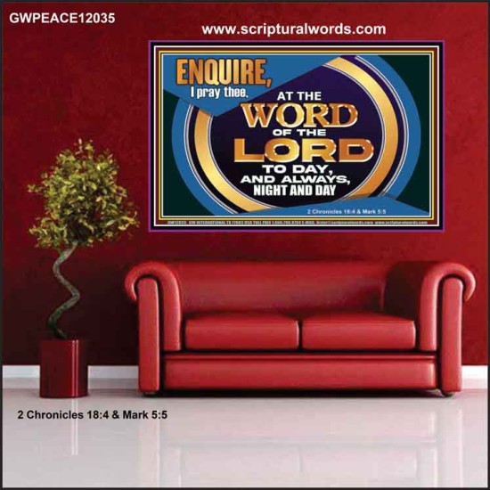 THE WORD OF THE LORD IS FOREVER SETTLED  Ultimate Inspirational Wall Art Poster  GWPEACE12035  