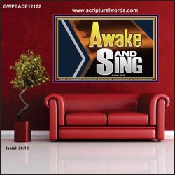 AWAKE AND SING  Affordable Wall Art  GWPEACE12122  "14X12"
