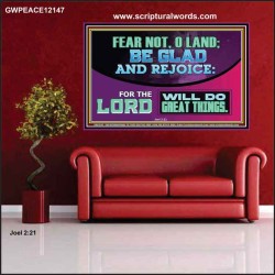 THE LORD WILL DO GREAT THINGS  Custom Inspiration Bible Verse Poster  GWPEACE12147  "14X12"