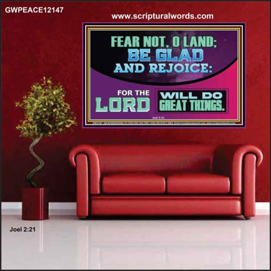 THE LORD WILL DO GREAT THINGS  Custom Inspiration Bible Verse Poster  GWPEACE12147  