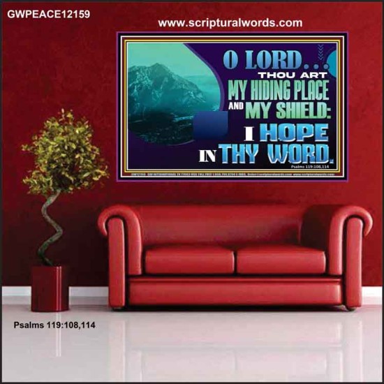 THOU ART MY HIDING PLACE AND SHIELD  Large Custom Poster   GWPEACE12159  