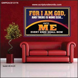 UNTO ME EVERY KNEE SHALL BOW  Scripture Wall Art  GWPEACE12176  "14X12"