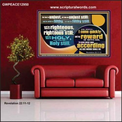 BE RIGHTEOUS STILL  Bible Verses Wall Art  GWPEACE12950  "14X12"