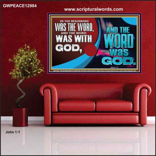 THE WORD OF LIFE THE FOUNDATION OF HEAVEN AND THE EARTH  Ultimate Inspirational Wall Art Picture  GWPEACE12984  