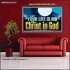 LET YOUR LIFE IS HID WITH CHRIST IN GOD  Church Office Poster  GWPEACE13072  "14X12"