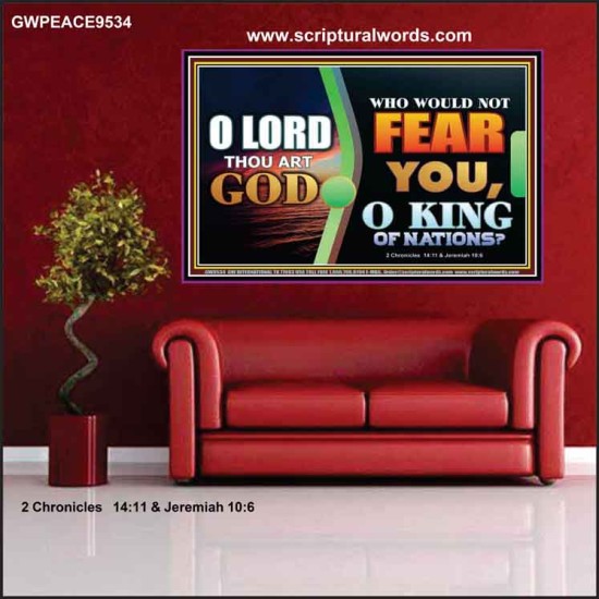 O KING OF NATIONS  Righteous Living Christian Poster  GWPEACE9534  