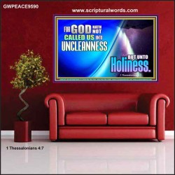 CALL UNTO HOLINESS  Sanctuary Wall Poster  GWPEACE9590  "14X12"