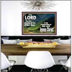 THE LORD WILL UNDO ALL THY AFFLICTIONS  Custom Wall Scriptural Art  GWPEACE10301  "14X12"