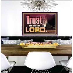 TRUST IN THE NAME OF THE LORD  Unique Scriptural ArtWork  GWPEACE10303  "14X12"