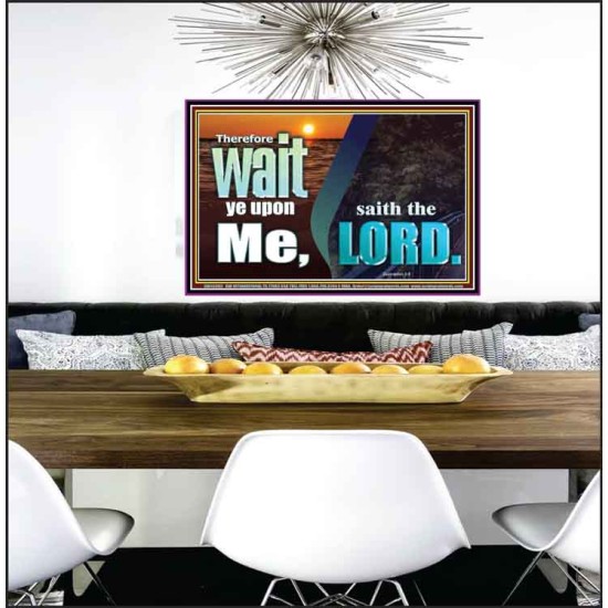 WAIT YE UPON ME SAITH THE LORD  Custom Biblical Paintings  GWPEACE10305  