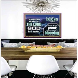 I BLESS THEE AND THOU SHALT BE A BLESSING  Custom Wall Scripture Art  GWPEACE10306  "14X12"