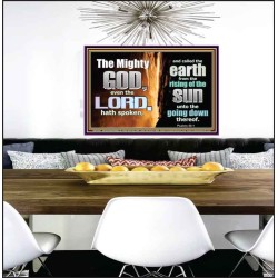 FROM THE RISING OF THE SUN UNTO THE GOING DOWN THE LORD HATH SPOKEN  Custom Wall Scriptural Art  GWPEACE10307  