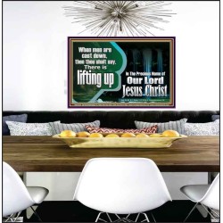 YOU ARE LIFTED UP IN CHRIST JESUS  Custom Christian Artwork Poster  GWPEACE10310  "14X12"