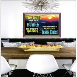 THY HEALTH WILL SPRING FORTH SPEEDILY  Custom Inspiration Scriptural Art Poster  GWPEACE10319  "14X12"