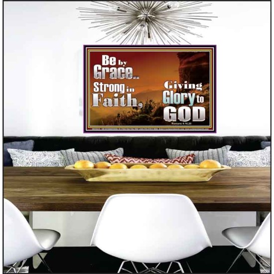 BE BY GRACE STRONG IN FAITH  New Wall Décor  GWPEACE10325  