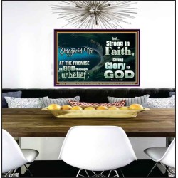 STAGGERED NOT AT THE PROMISE  Art & Décor Poster  GWPEACE10326  "14X12"
