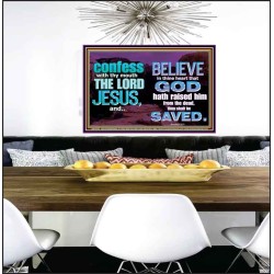 IN CHRIST JESUS IS ULTIMATE DELIVERANCE  Bible Verse for Home Poster  GWPEACE10343  