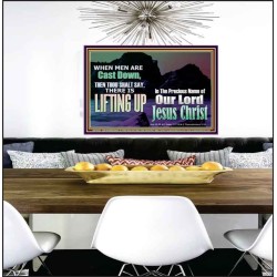 THOU SHALL SAY LIFTING UP  Ultimate Inspirational Wall Art Picture  GWPEACE10353  "14X12"
